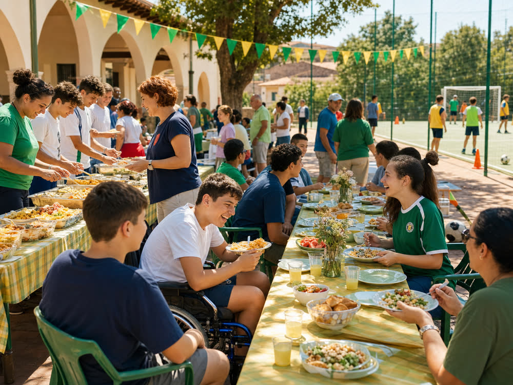 Pranzo comunitario Smile Cup come momento di relazione e inclusione